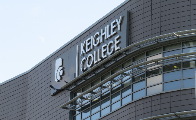 Keighley college sign